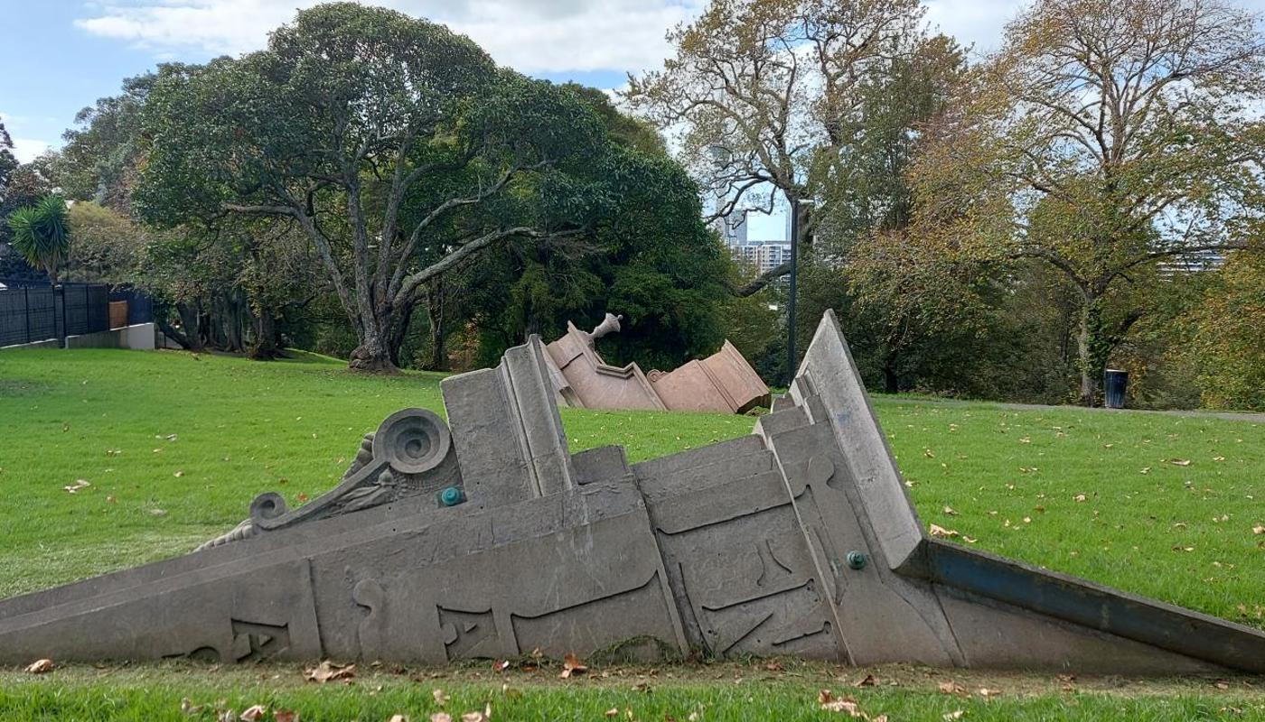 The sunken buildings and the controversy that surrounds them