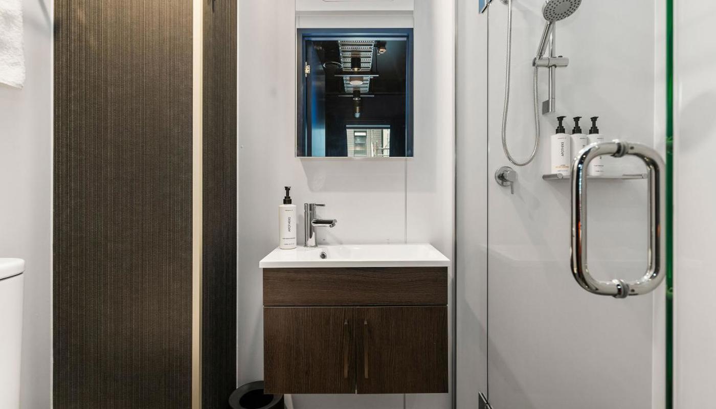 Abstract Hotel Bathroom